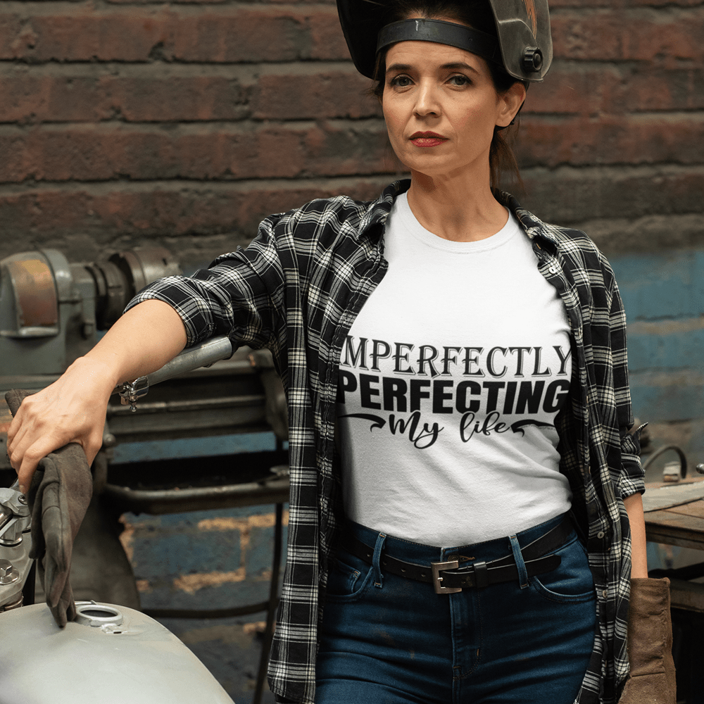"Imperfectly Perfecting My Life" T-Shirt & BONUS Motivational Saying Set Download