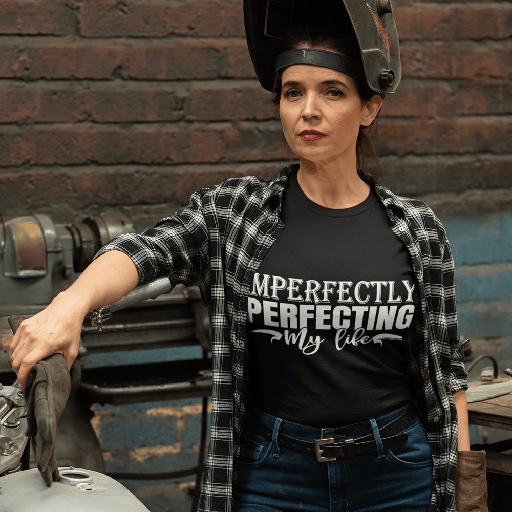 "Imperfectly Perfecting My Life" T-Shirt & BONUS Motivational Saying Set Download