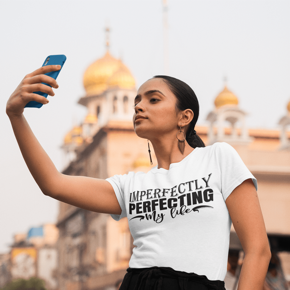 "Imperfectly Perfecting My Life" T-Shirt & BONUS Motivational Saying Set Download