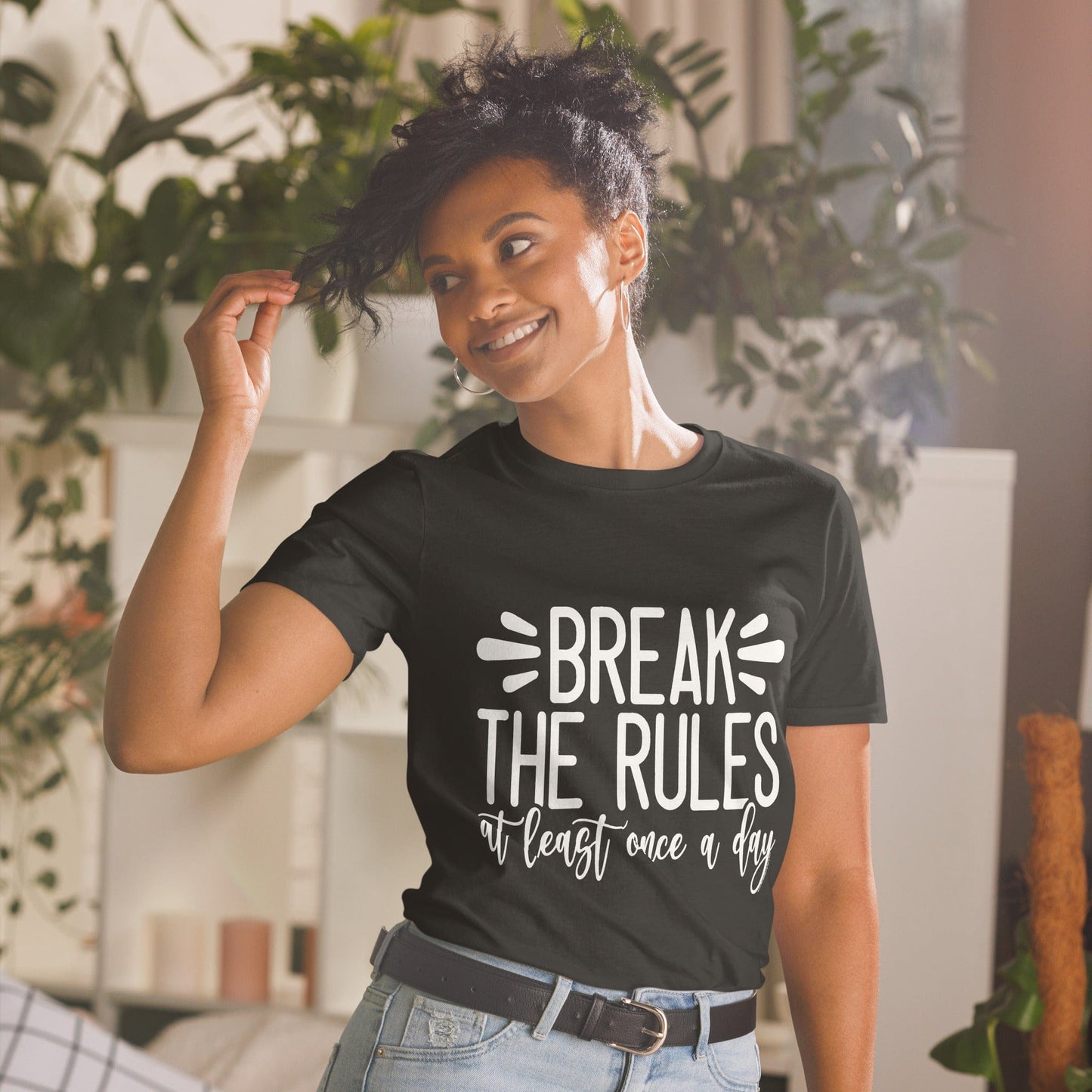 "Break the Rules at Least Once a Day" T-Shirt & BONUS Motivational Saying Set Download