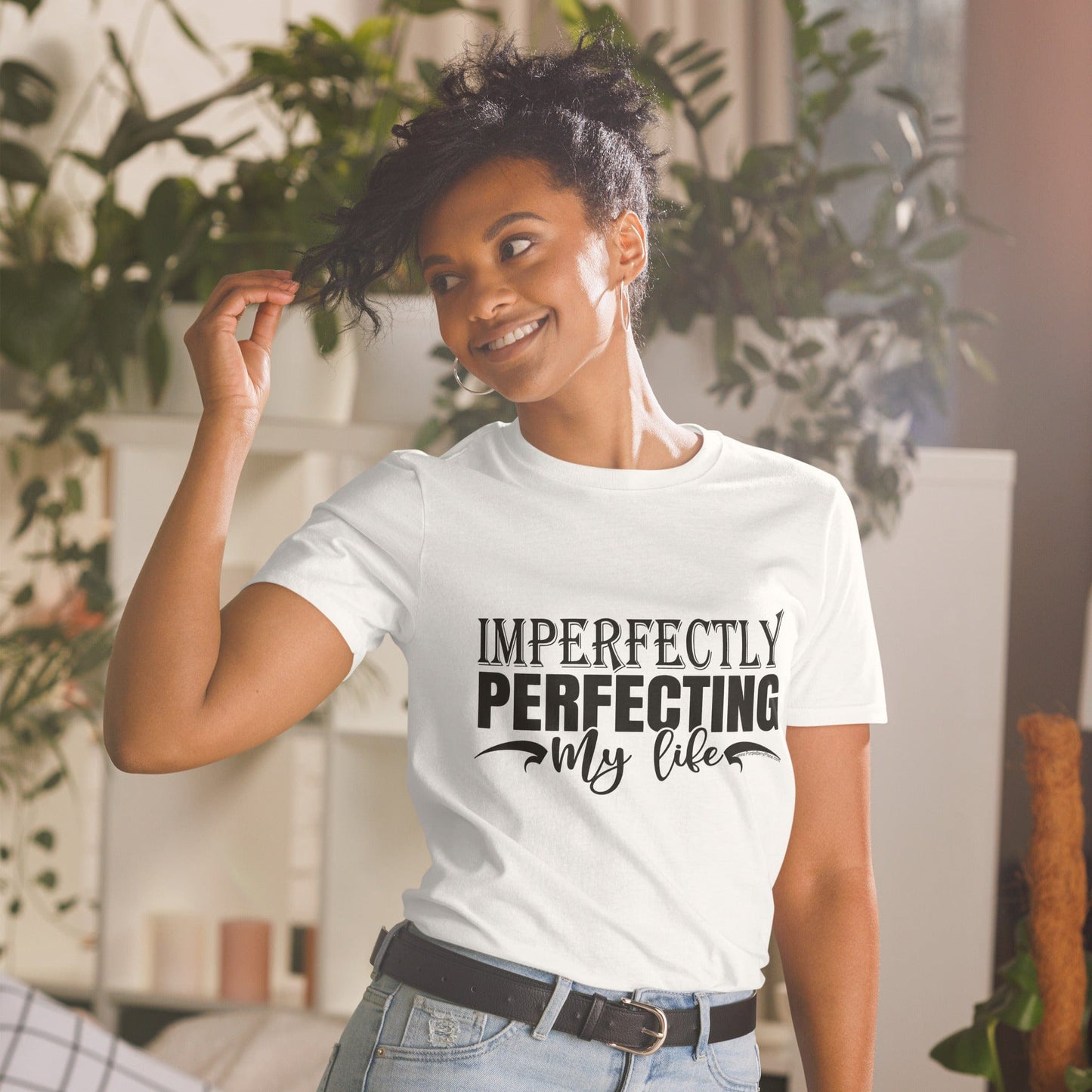 "Imperfectly Perfecting My Life" T-Shirt & BONUS Motivational Saying Set Download