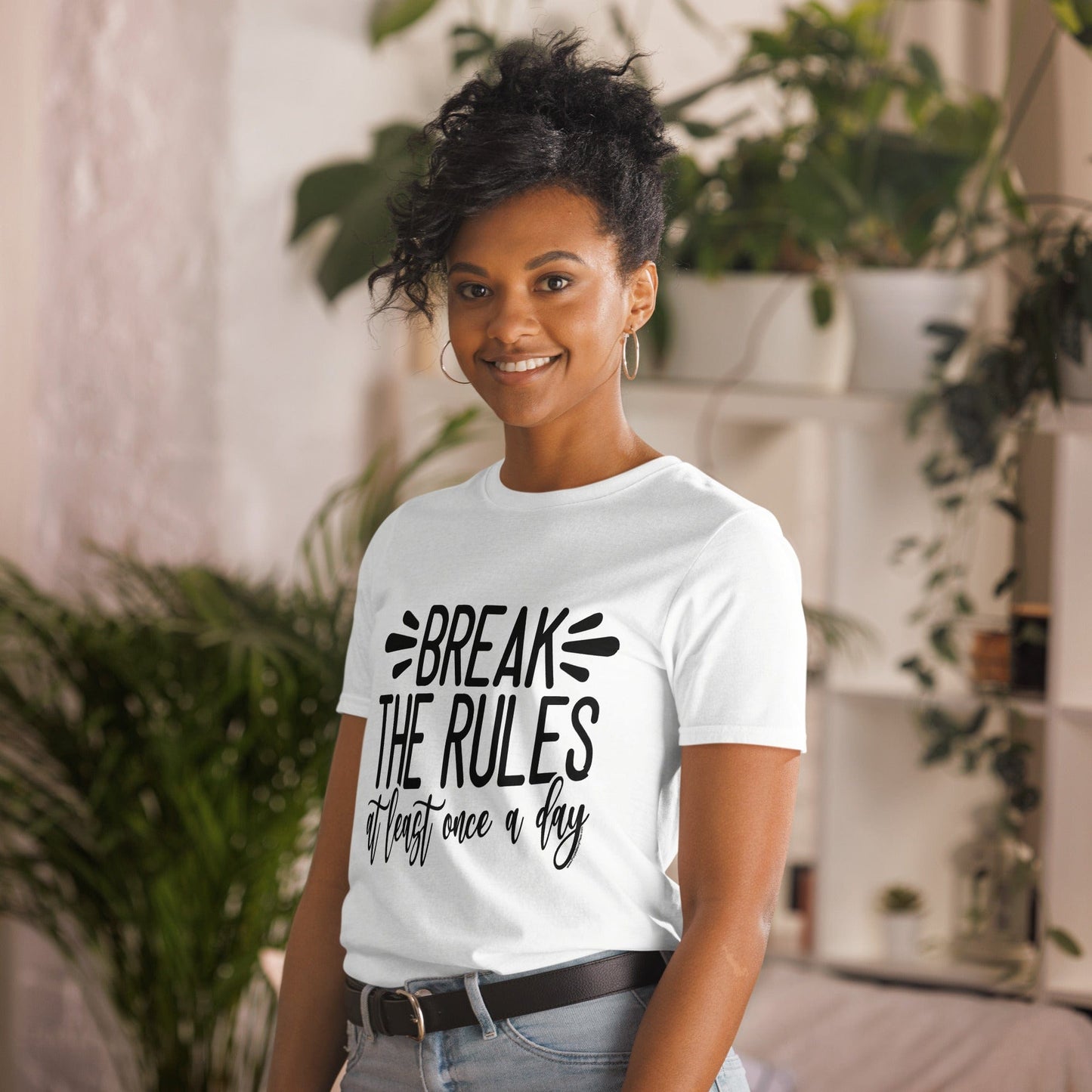"Break the Rules at Least Once a Day" T-Shirt & BONUS Motivational Saying Set Download