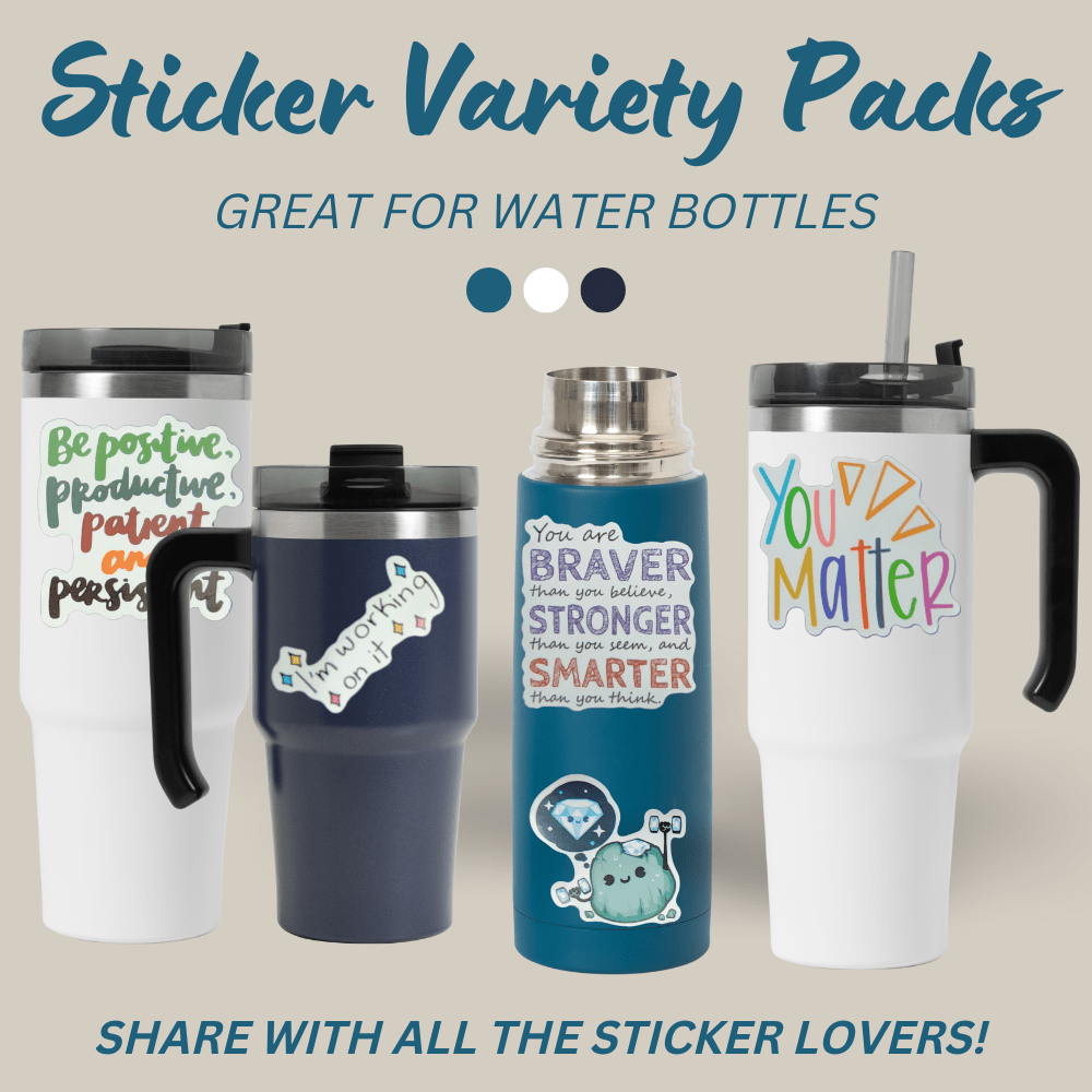Sticker Variety Pack for Laptops, Guitars, Travel Cases, Water Bottles, Cars, Luggage, Bikes, Notebooks, Journals, and more